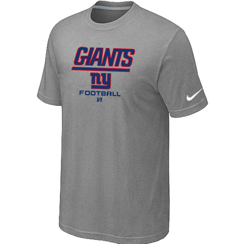 Nike New York Giants Critical Victory NFL T-Shirt - Grey